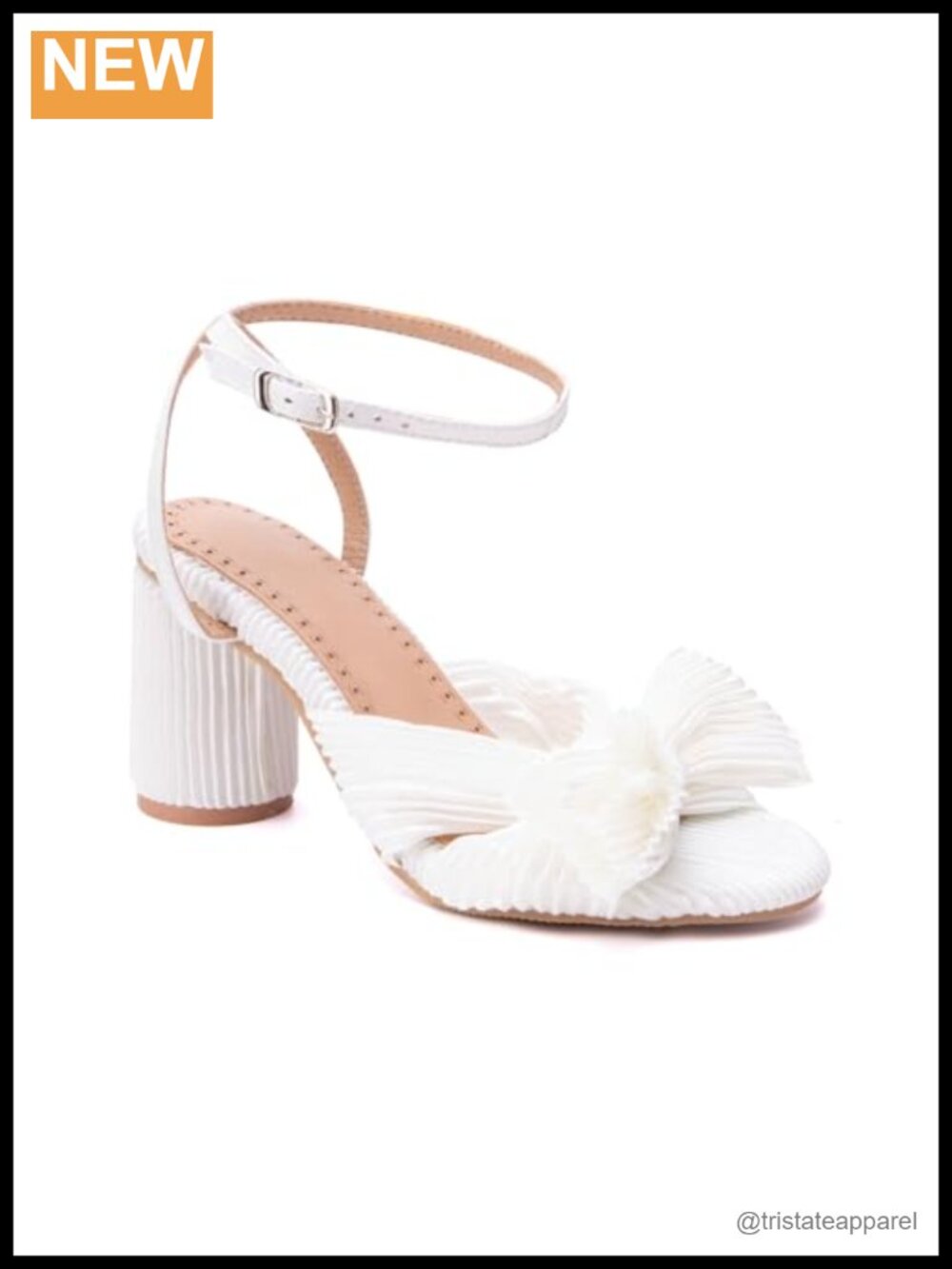 Satin Strappy Block Heel Sandals Big Foot Wedding Dress Bride Shoes